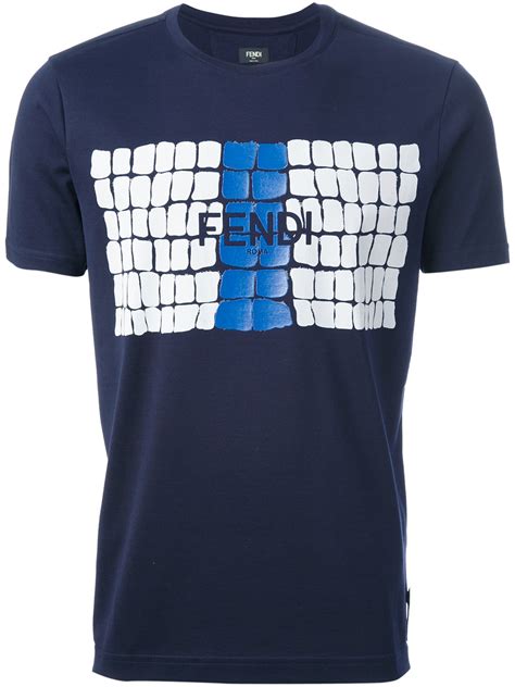 fendi printed shirt mens|fendi men's printed t shirts.